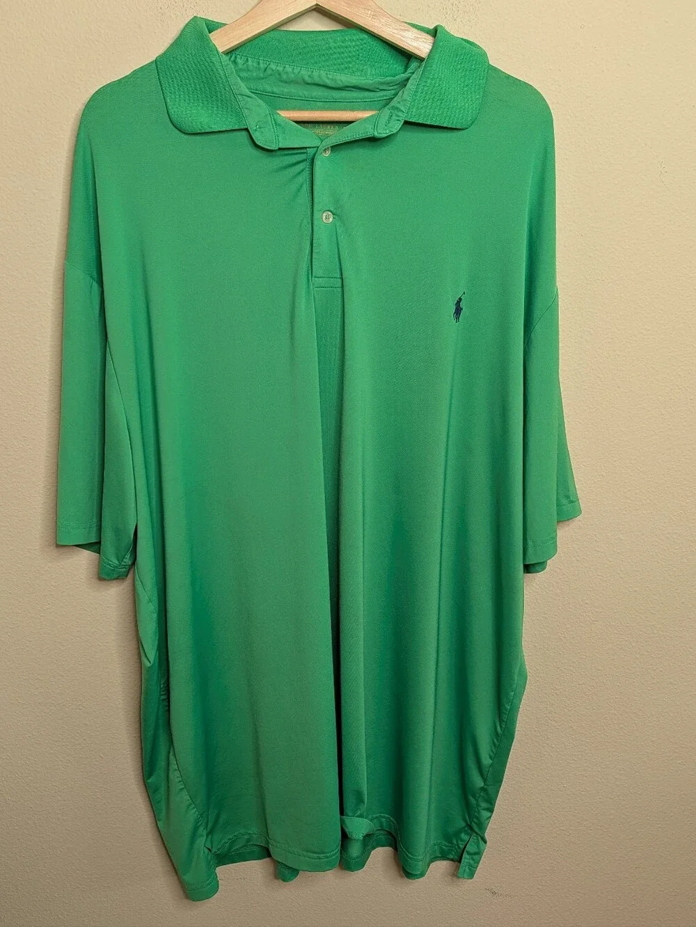 Polo Ralph Lauren Performance Polo Shirt Men's 2XLT Green Big & Tall